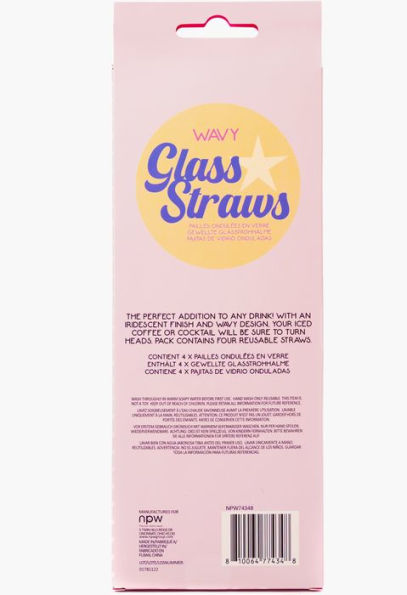 Wavy Glass Straws