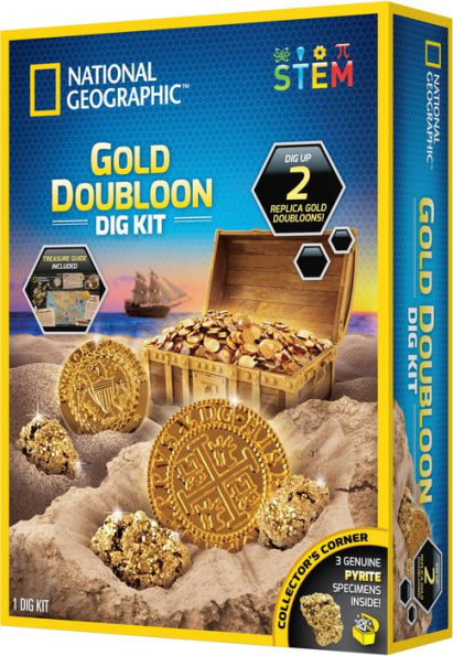  National Geographic Gold Doubloon Dig Kit : Toys & Games