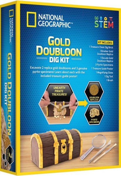 National Geographic STEM Fool's Gold Mini Dig Kit Excavate a Real Pyrite  Specime