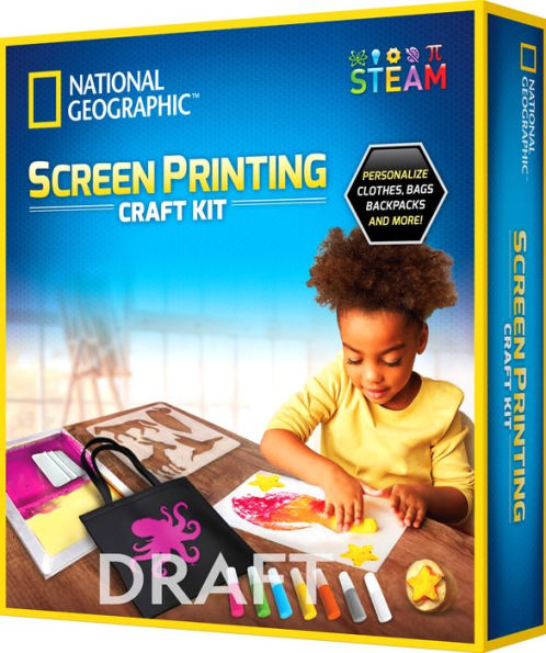 National Geographic Screen Printing Craft Kit