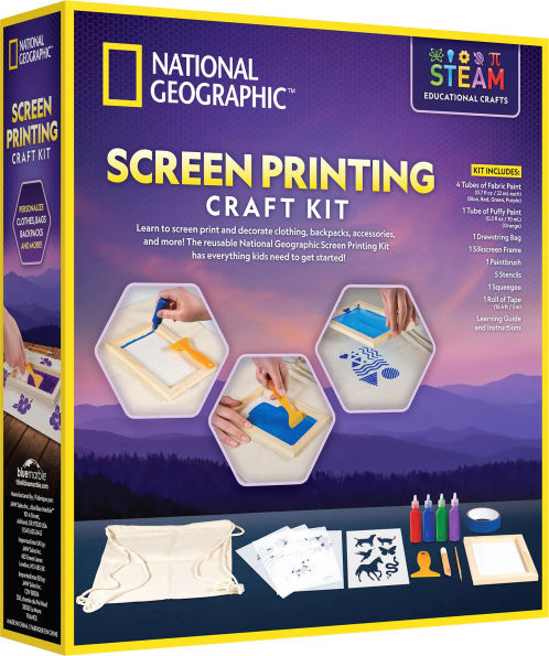 National Geographic Screen Printing Craft Kit