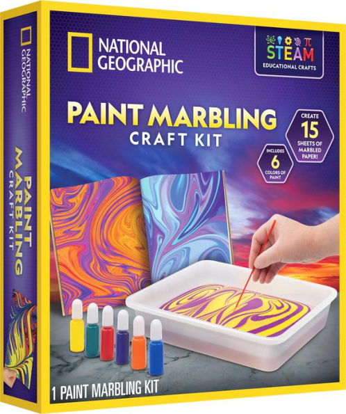 National Geogaphic Paint Marbling Craft Kit
