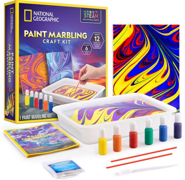 National Geogaphic Paint Marbling Craft Kit