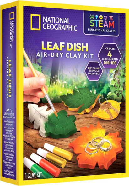 National Geographic Leaf Dish Air-Dry Clay Kit