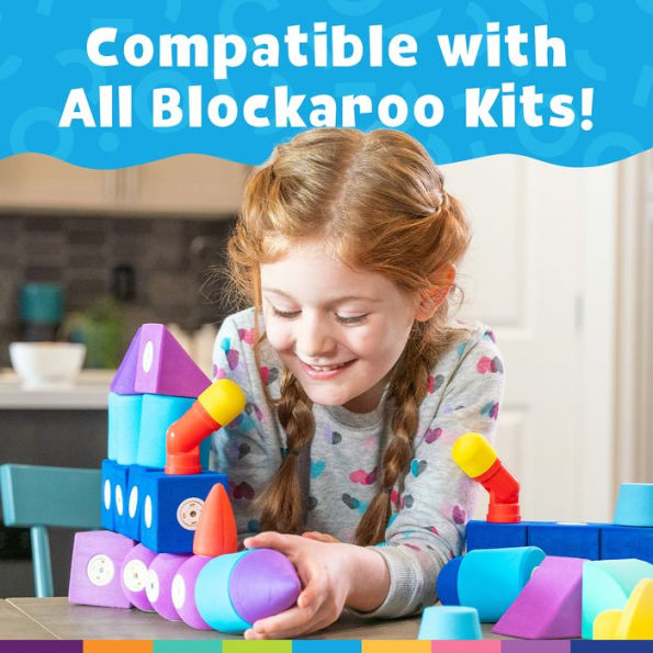 Blockaroo Magnetic Foam Blocks - 50 Piece Trunk Set