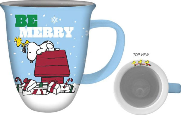 Peanuts Be Merry 16oz. Boxed Wide Rim Ceramic Mug