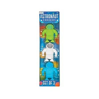 Astronaut Erasers - Set of 3