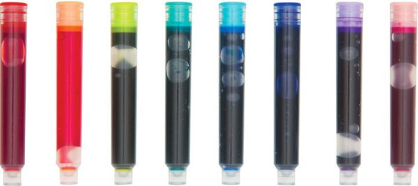 Color Write Fountain Pens Ink Refills - Set of 8