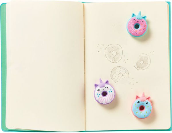 Magic Bakery Unicorn Donuts Scented Erasers - Set of 3