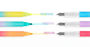 Alternative view 3 of Writer's Duo Double-Ended Fountain Pens + Highlighters (Set of 3)