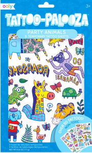 Title: Tattoo Palooza Temporary Tattoos - Party Animals