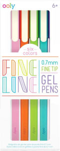 Title: Fine Line Colored Gel Pen - Set of 6