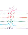 Alternative view 5 of Fine Line Colored Gel Pen - Set of 6