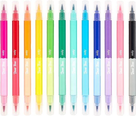 Ooly - Big Bright Brush Markers - Set of 10