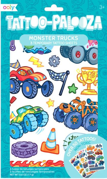 Tattoo Palooza Temp Tattoos - Monster Truck