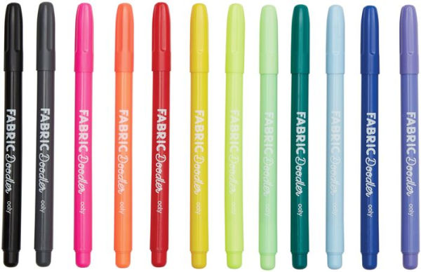 Fabric Doodlers Markers - Set of 12