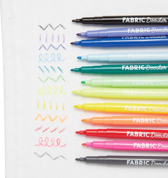 Fabric Doodlers Markers - Set of 12