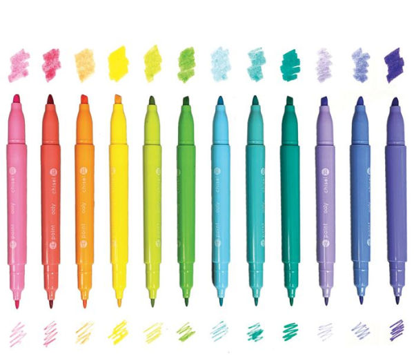 Pastel Hues Markers - Set of 12