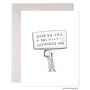 Socially Distanced Hug Greeting Card