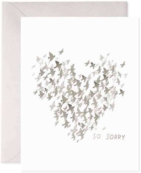 So Sorry Flock Sympathy Card