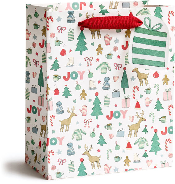 Merry Motif Medium Gift Bag