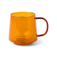 Title: Amber Glass Mug