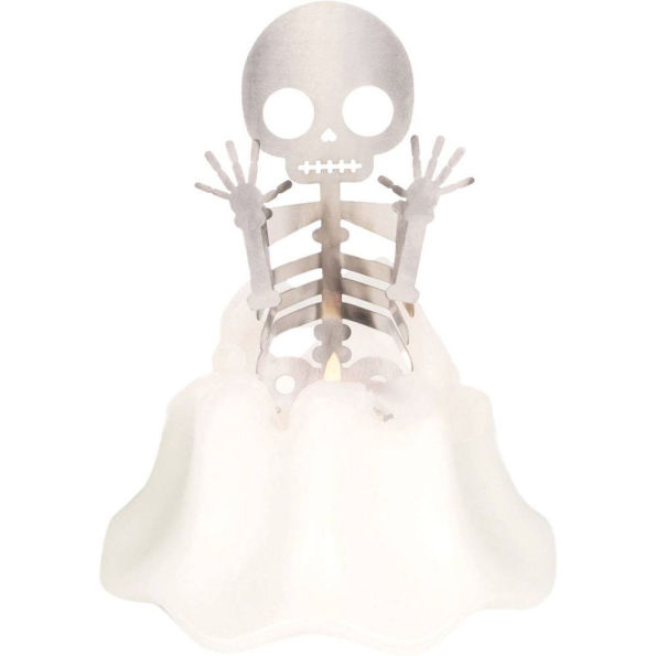 Ghost Skeleton Candle