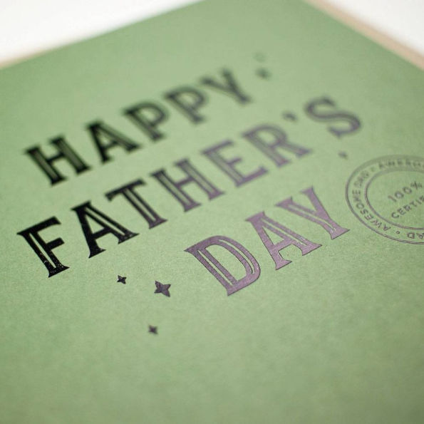 100 Percent Certified Father's Day Card