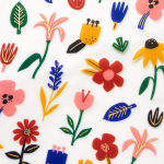 Alternative view 1 of Paper Cut Flower Stickers