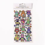 Alternative view 2 of Rainbow Robot Stickers