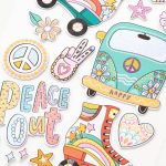 Alternative view 1 of Retro Groovy Stickers