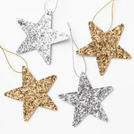 Title: Silver & Gold Glitter Star Gift Tags