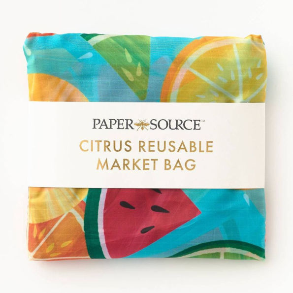 Citrus Packable Market Bag