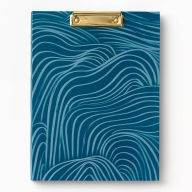 Title: Green Waves Clipfolio w/ Legal Pad