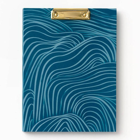 Green Waves Clipfolio w/ Legal Pad