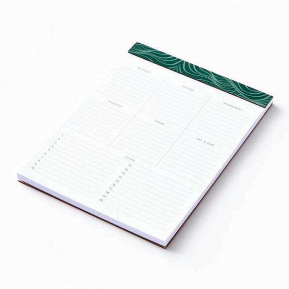 Green Waves Legal Pad