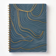 Title: Green Wavy Spiral Notebook