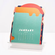 Title: 2023 Debossed Die Cut Desk Calendar