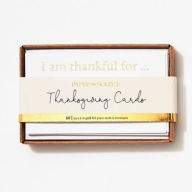 Title: I Am Thankful Cards w/Envelopes Gold Script S/10