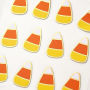 Candy Corn Glitter Stickers