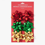 Alternative view 2 of Metallic Christmas Bows