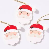 Title: Santa Pom Gift Tags Set/10