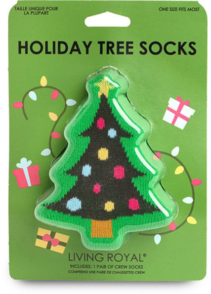 Holiday Tree 3-D Socks