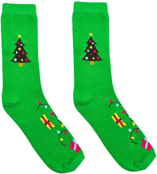 Holiday Tree 3-D Socks