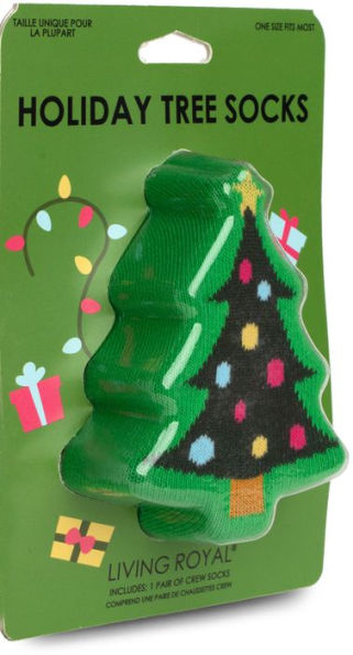 Holiday Tree 3-D Socks