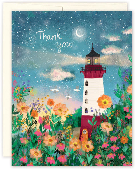 TYOU Lighthouse Thank You Boxed Notecards S/10
