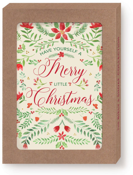 Holiday Stationery Merry Christmas Script Boxed Cards