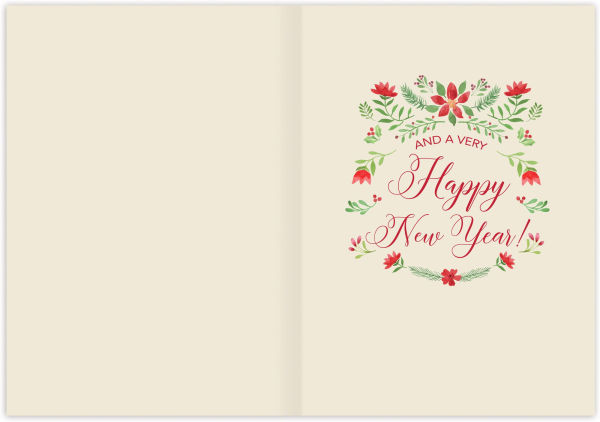 Holiday Stationery Merry Christmas Script Boxed Cards