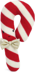 Title: Candycane Holiday Plush-Red