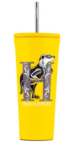 Harry Potter Hufflepuff Lidded Cold Cup with Straw